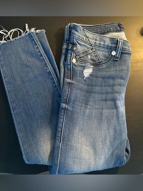 Rock & Republic Kashmiere Women's Skinny Distressed Blue Jeans